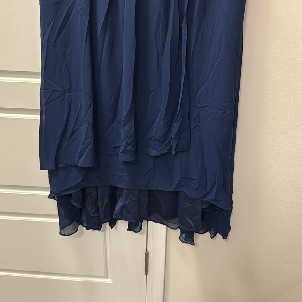 Ever Pretty Navy Blue High Low Flutter Sleeve Dress - Picture 4 of 4
